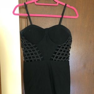 Sexy tight black dress